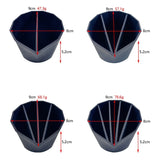 4Pcs Silicone Split Cups Dispensing Measuring Mixing Cup For Crafts,Blue