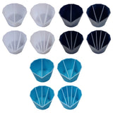 4Pcs Silicone Split Cups Dispensing Measuring Mixing Cup For Crafts,Blue