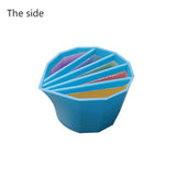 4Pcs Silicone Split Cups for Dispensing Crafts,Blue