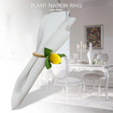 4Pcs Lemon Napkin Ring Fruit Meal Buckle Hotel Model Room Party Supplies