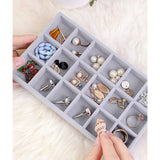 4Pcs Jewelry Tray Stackable Organizer Display Drawer Dresser Storage
