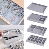 4Pcs Jewelry Tray Stackable Organizer Display Drawer Dresser Storage