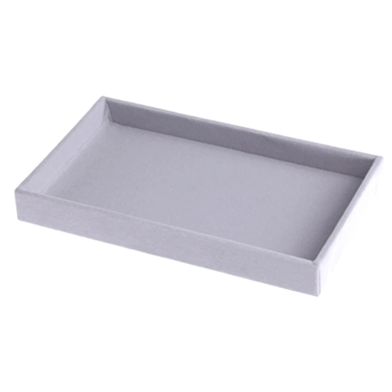 4Pcs Stackable Jewelry Tray Kit Display Drawer Storage