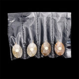 4Pcs Stainless Steel Stone Pendants for DIY Jewelry Accessories