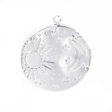 4Pcs Stainless Steel Celestial Charms for Jewelry Making