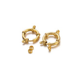 4Pcs Stainless Steel Spring Ring Clasps Hooks For Bracelet Necklace DIY Jewelry