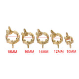 4Pcs Stainless Steel Spring Ring Clasps Hooks For Bracelet Necklace DIY Jewelry