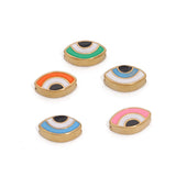 4Pcs Small Fish Beads Spacer Enamel Eyes DIY Jewelry Findings