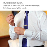 4Pcs Tie Clips Set for Men Regular Ties Necktie Wedding Business Clips