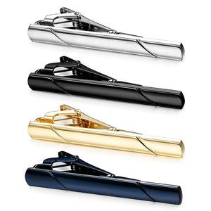 4Pcs Tie Clips for Men Tie Bar Clip Set Regular Ties Necktie Wedding Business
