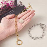 4Pcs Titanium Steel Paperclip Bracelets DIY Jewelry 22.5cm