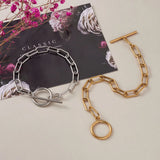 4Pcs Titanium Steel Paperclip Bracelets DIY Jewelry 22.5cm
