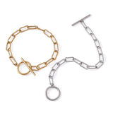 4Pcs Titanium Steel Paperclip Bracelets DIY Jewelry 22.5cm