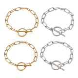 4Pcs Titanium Steel Paperclip Bracelets DIY Jewelry 22.5cm