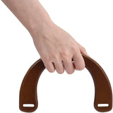 4Pcs Wooden Bag Handles Replacement for Handbags Straw Beach Bags