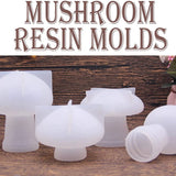 4Pcs Big Mushroom Silicone Moulds for Epoxy Resin