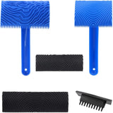 4Pcs Wood Graining Painting Tool Set, Wood Grain and Texture Pattern Tool