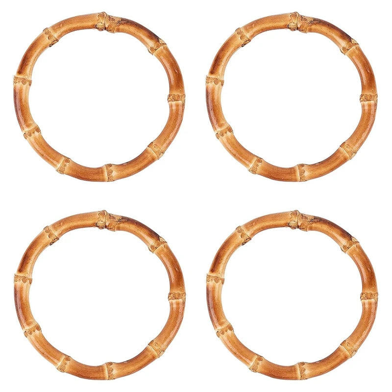 4Pcs Bamboo Bag Handle Replacements for Crafting