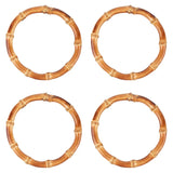 4Pcs Bamboo Bag Handle Replacements for Crafting