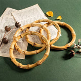 4Pcs Bamboo Bag Handle Replacements for Crafting