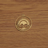 4Pcs Brass Sun Charms Clouds Pendants Diy Jewelry Earrings Necklace