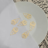 4Pcs Brass Sun Star Charms for Jewelry Making DIY Earrings Necklace Keychain