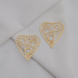 4Pcs Brass Heart Celestial Charms Sun Moon Stars Pendants Diy Jewelry Making