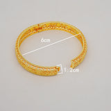 4Pcs Dubai Bangles African Jewelry Middle East Wedding Jewellery