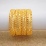 4Pcs/lot Dubai Bangles For Women Middle East Bracelets Wedding Jewelry