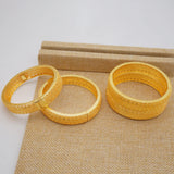 4Pcs/lot Dubai Bangles For Women Middle East Bracelets Wedding Jewelry