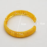 4Pcs/lot Dubai Bangles Wedding Indian Bracelet For Women African Charm