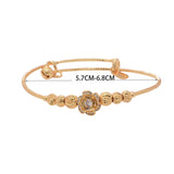4Pcs Baby Bangels & Bracelet Set for Girls Boys Plated Jewelries