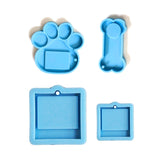 4Pcs Resin Keychain Silicone Molds for CAT Paw DIY Crafts Making