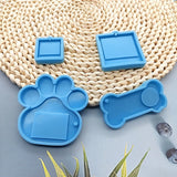 4Pcs Resin Keychain Silicone Molds for CAT Paw DIY Crafts Making