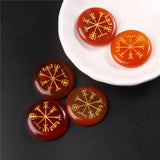 4Pcs/set Natural Tiger Eye Crystal Runes Stones Divination Rune Fortune-telling