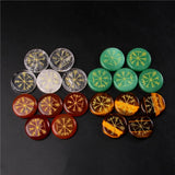 4Pcs/set Natural Tiger Eye Crystal Runes Stones Divination Rune Fortune-telling