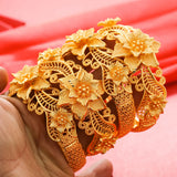 4Pcs Bracelet Dubai Bangles Ethiopian Bangles African Jewelry Arab