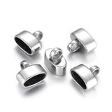 4 Stainless Steel End Beads Loop 13*6mm DIY Jewelry Making Accessories