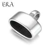 4 Stainless Steel End Beads Loop 13*6mm DIY Jewelry Making Accessories