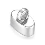 4 Stainless Steel End Beads Loop 13*6mm DIY Jewelry Making Accessories