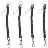 4X Lobster Clasp Spring Stretchy Coil Cord Strap Keychain
