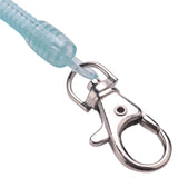 Purple Spring Stretchy Coil Keyring Keychain - 4X Lobster Hook