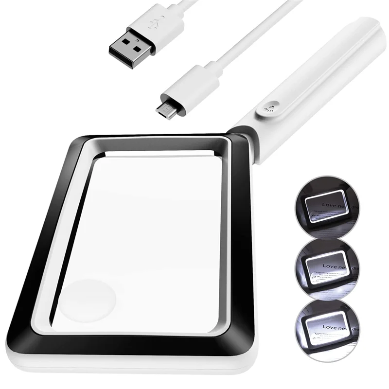 Rechargeable Magnifying Glass with Light 20LEDs