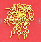 500pcs 4X10MM Eye Pin Screw-In Peg Tail Jewelry Findings