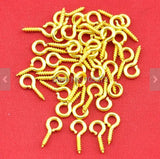 500pcs 4X10MM Eye Pin Screw-In Peg Tail Jewelry Findings