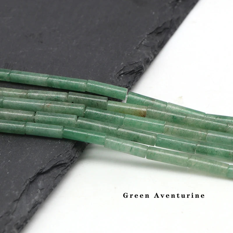4X13mm Agates Aventurine Stone Spacer Beads 15''