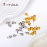 4X2.5MM 18K Plated Round Pendant Bail with Ring for Necklace Jewelry Making