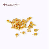4X2.5MM 18K Plated Round Pendant Bail with Ring for Necklace Jewelry Making