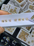 4X4-12x12mm Asscher Cut Moissanite Champagne VVS1 Loose Gemstones
