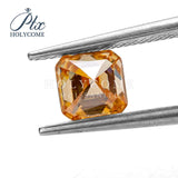 4X4-12x12mm Asscher Cut Moissanite Champagne VVS1 Loose Gemstones